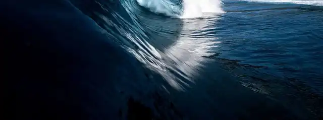 Deep blue ocean swell